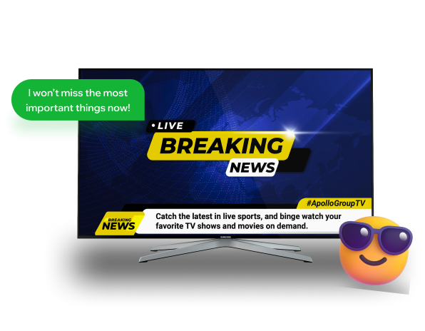 Apollo Group TV live breaking news streaming